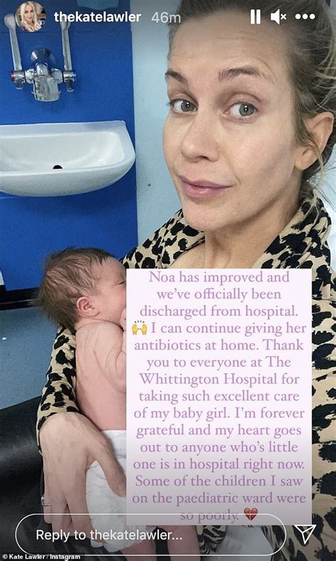 Kate Lawler Reveals Her Newborn Daughter Noa Is Back In Hospital