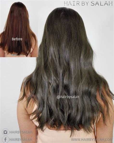 Before And After Mat Brown Colour Without Bleach By Salah