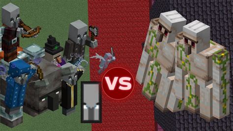Can 20 Iron Golems Beat Hard Raid Raid Vs Iron Golem Minecraft 116