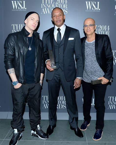 Vidéo Jimmy Iovine Dr Dre Eminem à New York Le 5 Novembre 2014
