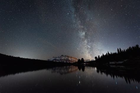 Milky Way At Two Jack Lake Monika Deviat Photography