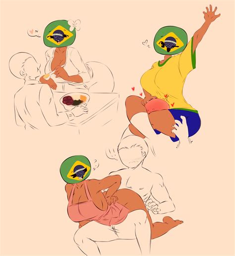 Rule 34 Brazil Countryhumans Brazilian Flag Breasts Countryhumans Countryhumans Girl Female