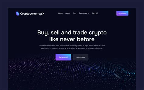 Cryptocurrency X Finance Html5 Responsive Website Template