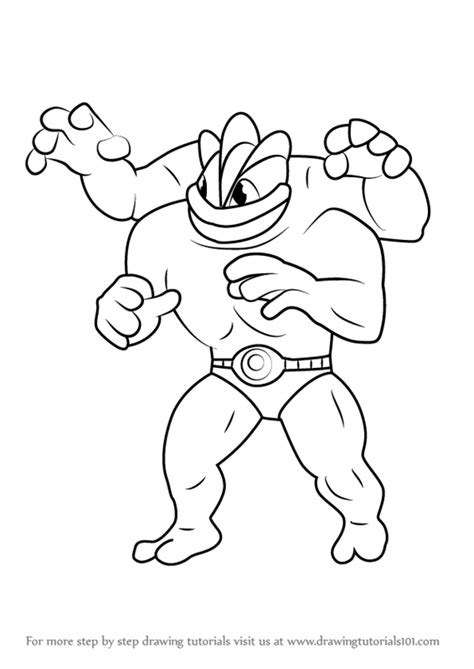 Machamp Coloring Pages Coloring Home