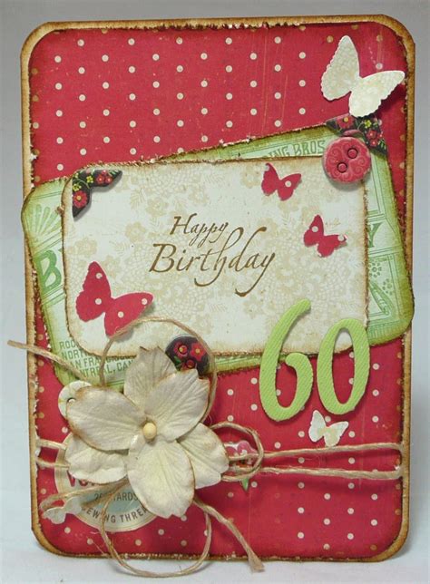 Mels Creations 60th Birthday Card