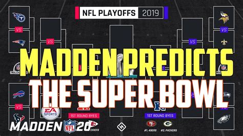 2020 Nfl Playoffs Simulation Madden 20 Experiment Youtube
