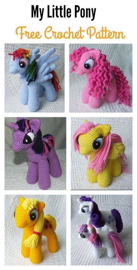 Awesome My Little Pony Free Crochet Patterns | Crochet pony, Crochet