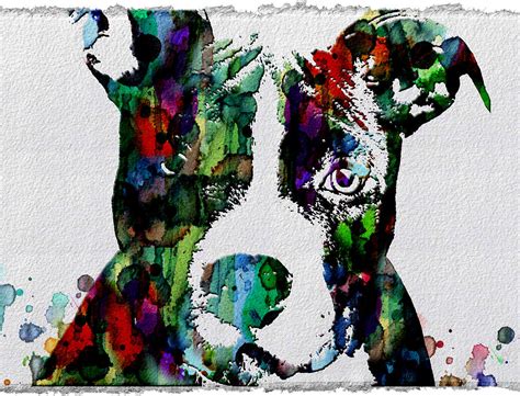 Watercolor Dog Art Prints And Posters Painting By Robert R
