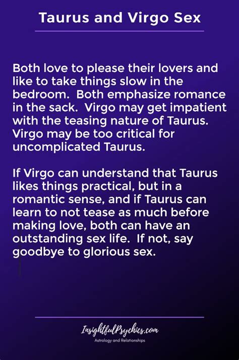 Virgo man traits in love being loyal and committed to the woman he falls in love with, a virgo man is said to be an ultimate catch for a woman who is looking for a serious relationship. Taurus and Virgo Compatibility - Earth + Earth in 2020 ...