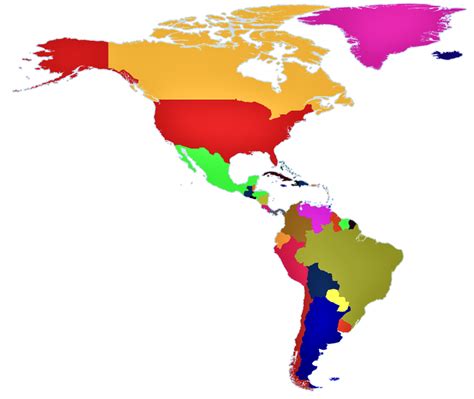 Mapa Mudo De America A Color Gambaran