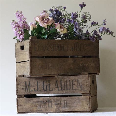 Vintage Wooden Fruit Crates By The Wedding Of My Dreams