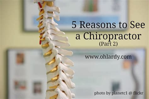 5 Reasons To See A Chiropractor Part 2