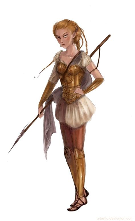 Unwilling to marry, she finally consented to wed any man who could. Atalanta, awesome athlete and hunter, coloured ;)My first ...