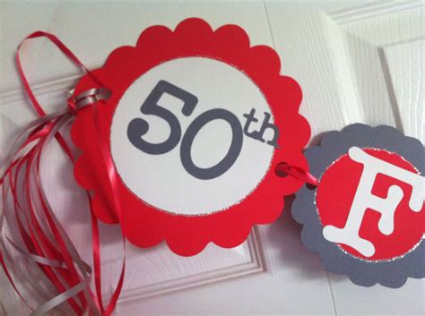 50th Birthday Decorations Party Banner Fifty And Fabulous