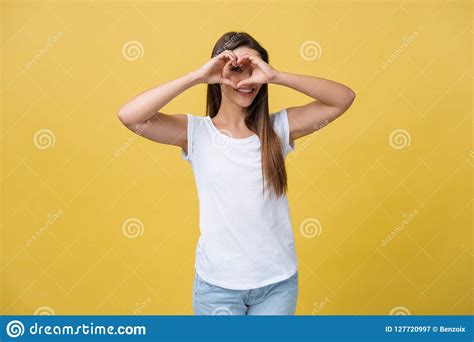 Healthy Eyes And Vision Portrait Of Beautiful Happy Woman Holding