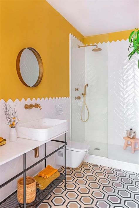 25 cheerful yellow bathroom decor ideas