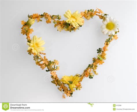 Heart Shape Flower Wreath Royalty Free Stock Photos Image 610398