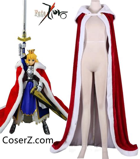Fate Zero Fate Stay Night Saber The Kings Red Cloak Cape Cosplay
