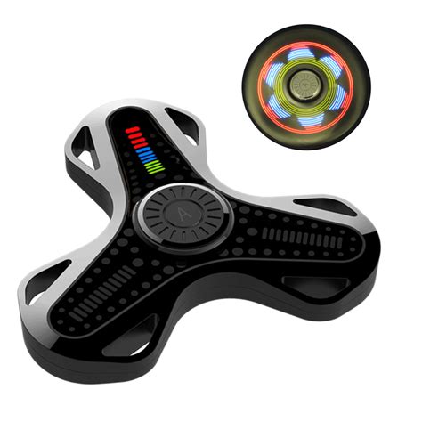 Aiture Chargeable Bluetooth Fidget Spinner Mobile App Control Led Hand