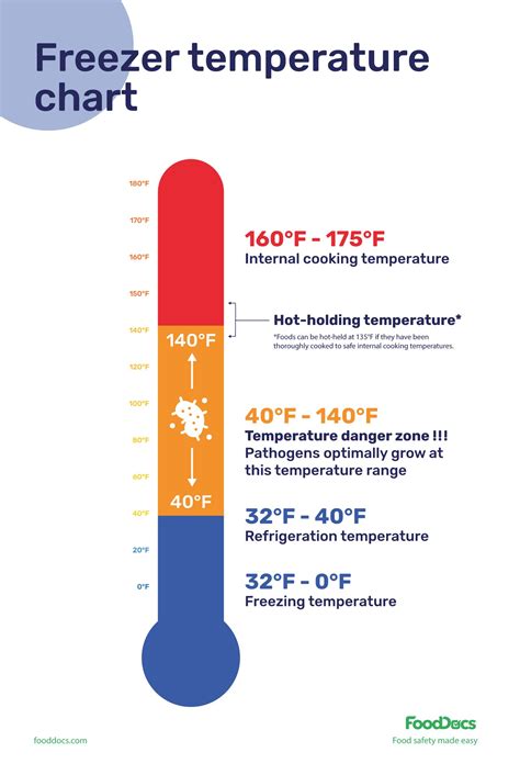 Freezer Temperature Chart Download Free Poster