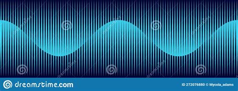 Abstract Art Geometric Background With Blue Vertical Lines Optical