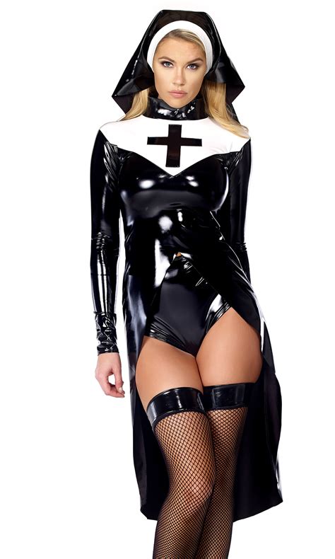 Sexy Priest And Nun Costumes For Women Outfit Uniform. 