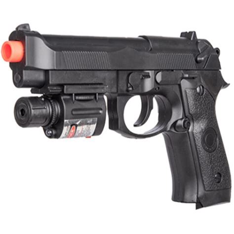 P2218b Airsoft Spring Powered Pistol With Laser 4m1 P2218b