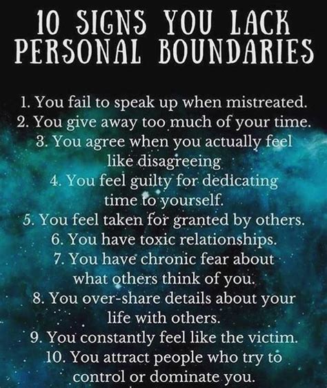 10 Signs You Lack Personal Boundaries Mindfulness Codependency