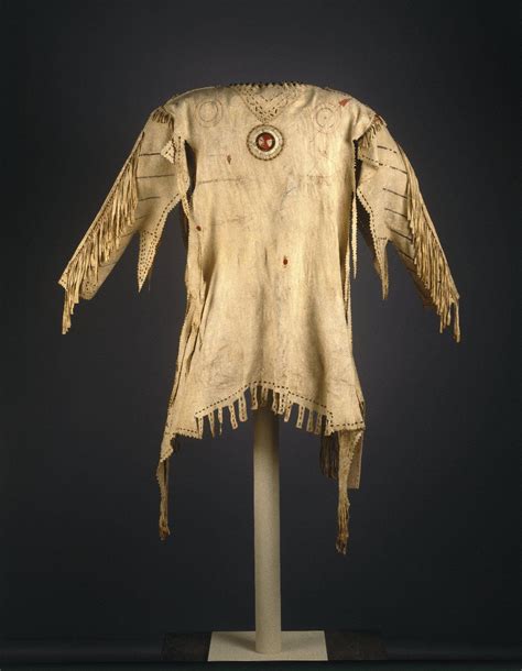 Assiniboine Shirt Ca 1830 From Ft Snelling Brooklyn Mus Ac Native