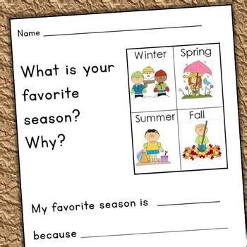 Seasons - Very First Close Reading Passages and Writing ...
