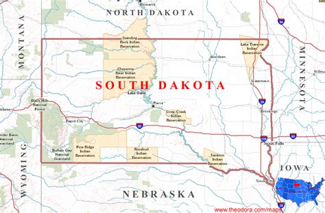 South Dakota Maps