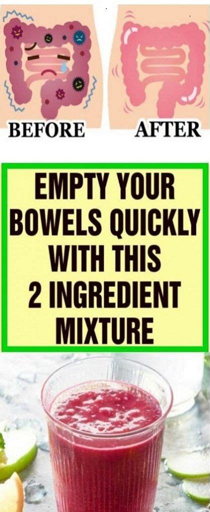Empty Your Bowels Quickly With This 2 Ingredient Mixture How To Stay