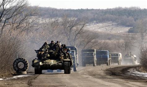 ragged but relieved ukrainian troops retreat from debaltseve