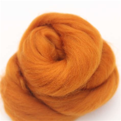 Needle Felting Wool Spicy Amber Lincolnshire Fenn Crafts