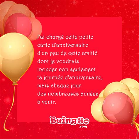 Carte Joyeux Anniversaire Texte