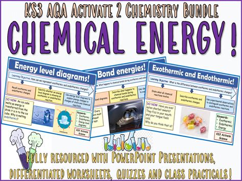 Chemical Energy Aqa Activate 2 Ks3 Science Bundle Teaching Resources