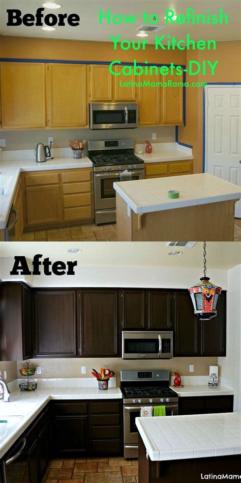 In my opinion, when you choose the color of your kitchen cabinets; How to Refinish Your Kitchen Cabinets | Simple, Cabinets ...