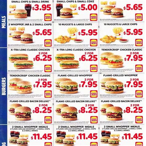 Hungry Jacks Vouchers Valid Until 1st April 2019 Hungry Jacks Breakfast Recipes Hungry