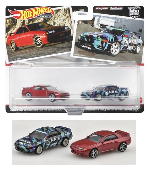Buy Hot Wheels Skyline Gt R Bnr32 Car Culture Premium 2 Pack 164
