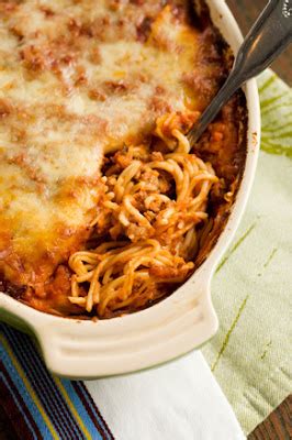 I think you could easily shortcut with prepared sauce and such, but you must use angel hair pasta and jack cheese. Baked Spaghetti | Cook'n is Fun - Food Recipes, Dessert ...
