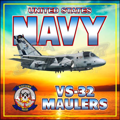 Us Navy Vs 32 Maulers At Sunset Sticker Item N 037 Usa Military