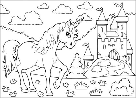 Easy Unicorn Coloring Pages – PRINTABLE Kids Worksheets