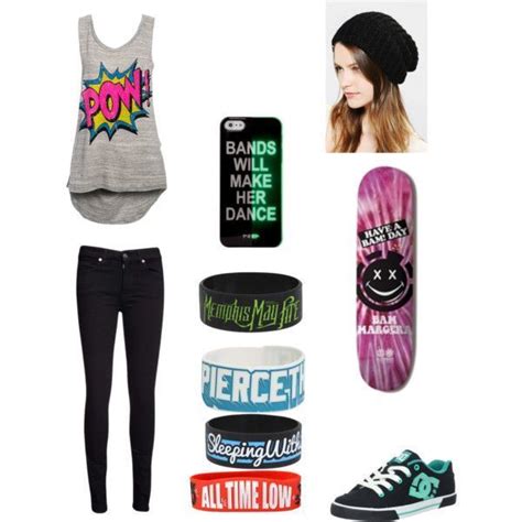 “skater Girl” By Ptvfan4242 On Polyvore Skater Girl Outfits Cute Fashion Scene Outfits
