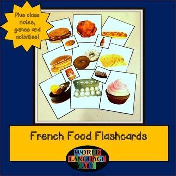 French Food Flashcards, La nourriture | Food flashcards, Learning ...