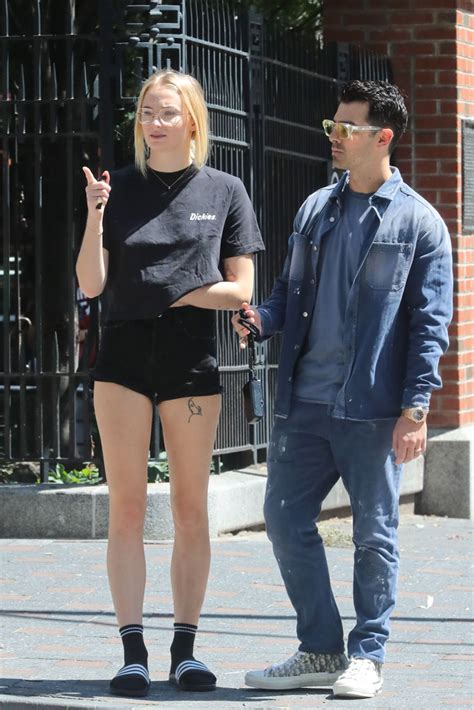 Read on for how these stars handle the haters. Sophie Turner Out in NYC in Denim Shorts, Adidas Slides ...