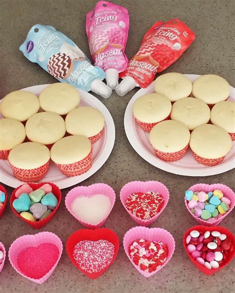 Cupcake Decorating At A Valentines Day Party See More