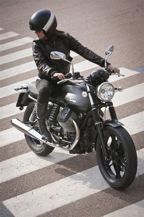 Sweet Moto Guzzi Motorcycle Girl Motorcycle