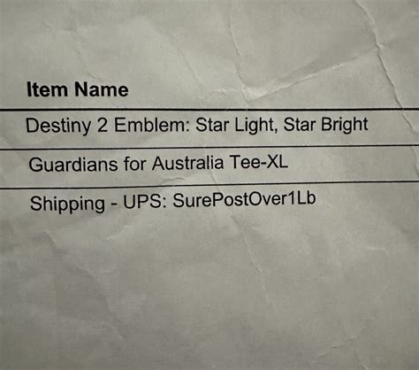 Bungie Guardians For Australia Shirt Xl Star Light Star Bright Included