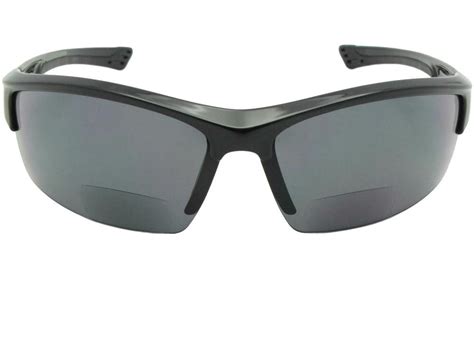 Semi Rimless Wrap Around Bifocal Sunglasses Style B76