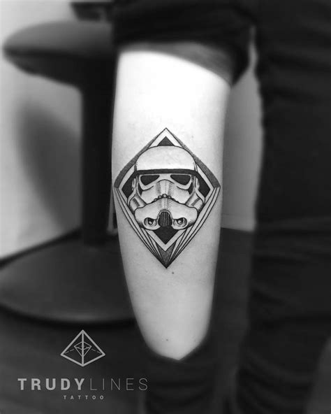 Favourite add to star wars: Stormtrooper tattoo on the left calf.